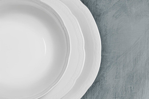 12 Platos Hondos  Porcelana Tsuji Linea 1800 (docena) 1
