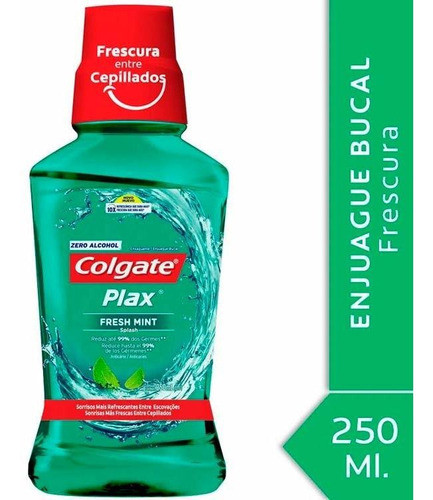 Pack X 18 Unid. Enjuague Bucal  Plaxfmint 250 Ml Colgate Cr 0
