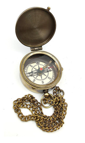 Brújula De Regalo Vintage Hecha A Mano Con La Brújula De Lat 1