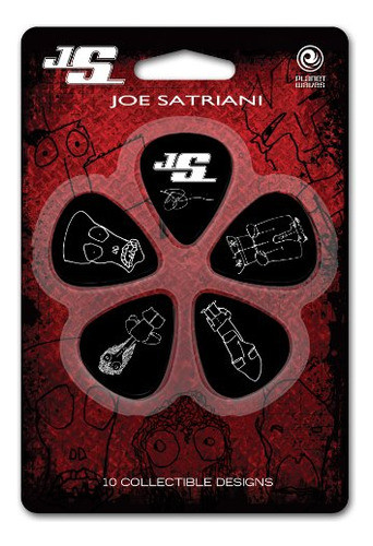 Planeta Ondas Joe Satriani Púas De Guitarra, Mediana, 10 Uni 0