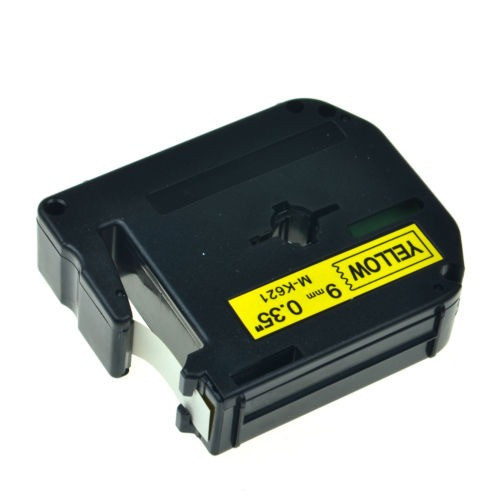 1pk Mk-621 K621 M Negro Sobre Amarillo Etiqueta Cinta Para B 1
