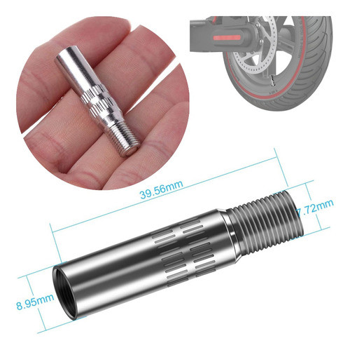 Valvula Alargue Pico Inflado Monopatin Electrico 39mm 1