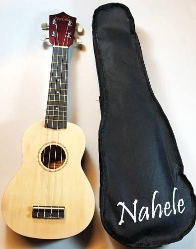 Ukelele Soprano Marca Nahele + Funda Color Natural 6 C 0
