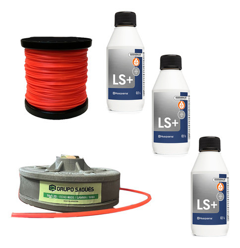 Jardin Combo Aceite 100cc + Cabezal 10 X 1.25 + Tanza 0