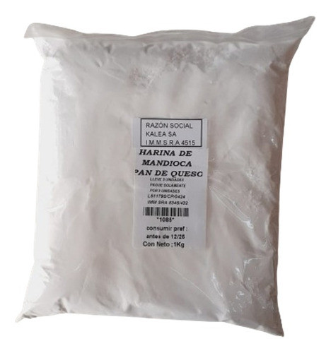Harina De Mandioca Para Pan De Queso 1kg Lleve 3 Pague 2 0