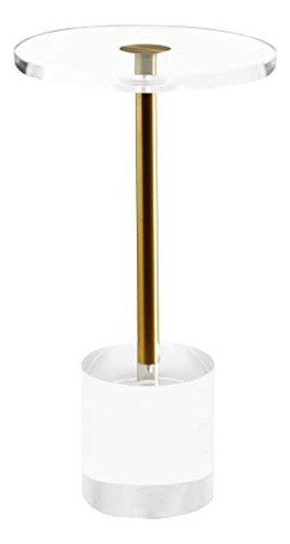 Mesa Auxiliar De Acrílico Transparente Artmaze, Mesa Auxilia 0