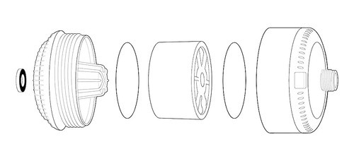 Filtro De Ducha Universal Sprite Industries Sl2-wh Slim-line 1