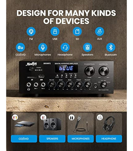 Moukey - Amplificador De Audio Para El Hogar 1