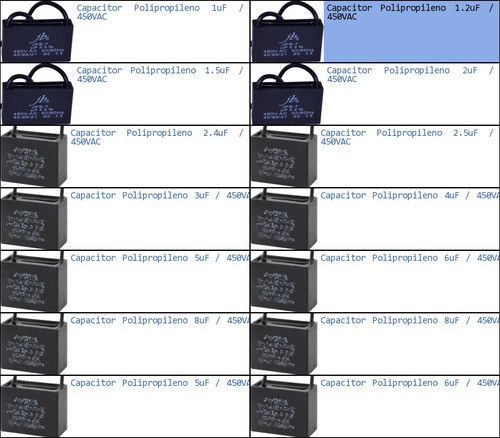 Capacitor Polipropileno 1.2uf 450vac 1