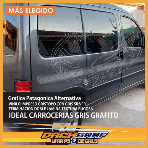 Calcos Peugeot Partner Alternativa Bicolor En Grises 1