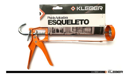 Pistola Aplicadora Cartucho Silicona Kleber Reforzada 1