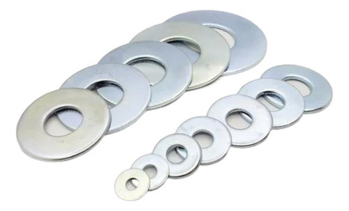 Arandela Plana De Hierro Zincada De 5/8 X 50 Und Buloneria 1