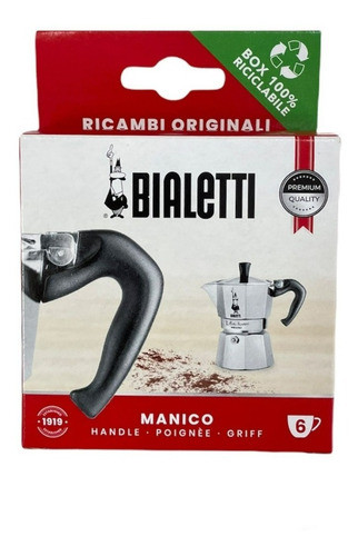 Manija Repuesto Original Bialetti Moka Express 6 Pocillos 0