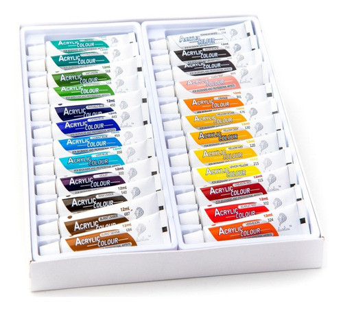 Set De Pintura Acrilica Para Lienzo (24 Unidades) Acrilicos 0