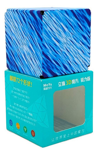 Cubo De Rubik Magnético Moyu Magnetic Folding Cube Blue 0