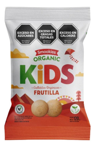 Galletitas Smookies Snacks Niños Frutilla 120g Conservantes 0