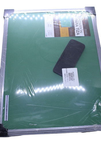 Pizarra Verde Tiza 30x40 Borrador Apoya Fijacion Puntera 0