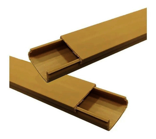 Cablecanal Con Adhesivo 18x21mm Simil Madera X 2 Metros 0