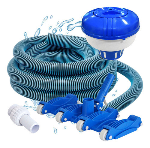 Barrefondo Vulcano + Manguera 6m Limpieza Pileta Fibra 0