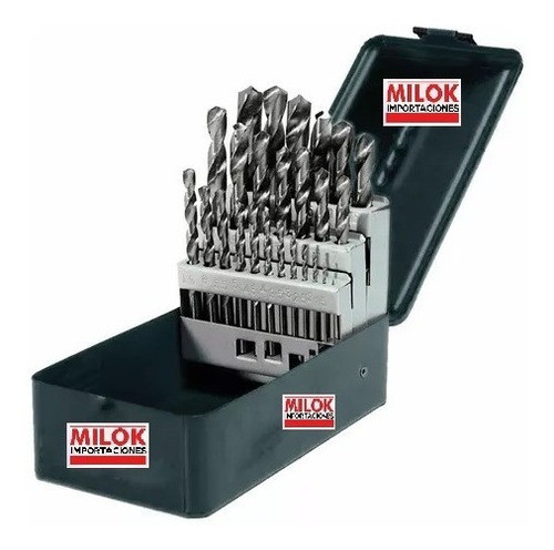 Juego Mechas Brocas Hss Acero, Metal 1 A 13 Mm 25pcs Milok 1