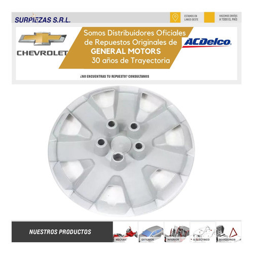 Taza Rueda Chapa Chevrolet Zafira 2005/ R16 7 Rayos 1