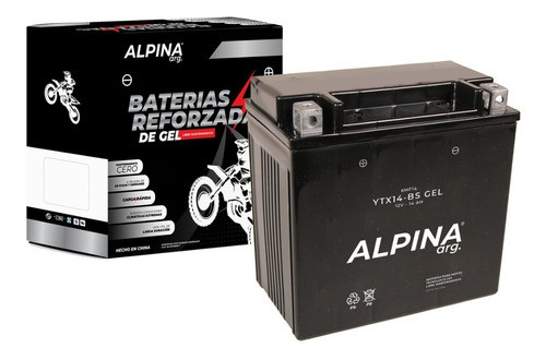 Bateria Motos Alpina Gel Agm Btx14 = Ytx14-bs Agm Bmw Vzh 0