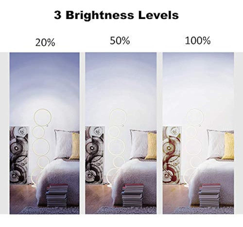 Lámpara De Pie Led Moderna, Luz Regulable Con Control Táctil 1