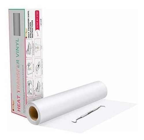 Rollos De Vinilo De Transferencia De Calor Blanco Htv 12x20 0