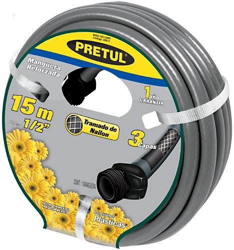 Manguera 3 Capas 1/2 C/con.plast Pretul Man-10x1/2pr X R.10m 0