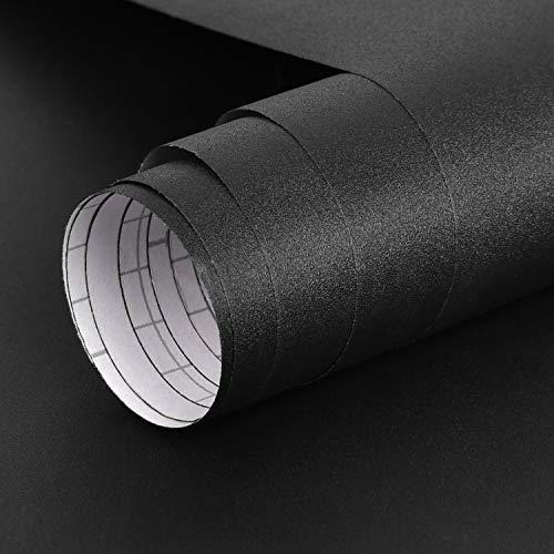 Papel Tapiz Negro Mate Autoadhesivo 0,40 X 3mts 0