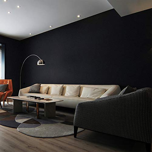 Papel Tapiz Negro Mate Autoadhesivo 0,40 X 3mts 1