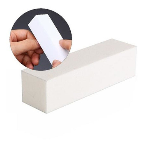 10 Limas Blanca Manicuria Rebajado De Esculpidas Uñas Gel Uv 0