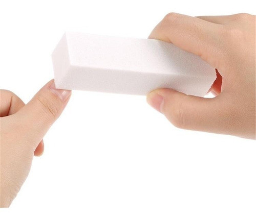 10 Limas Blanca Manicuria Rebajado De Esculpidas Uñas Gel Uv 1