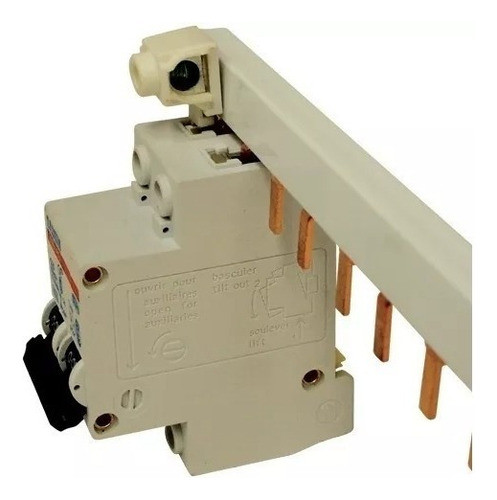 Peine De Distribucion Para Llave Térmica Bipolar 63 Amp 1 Mt 0
