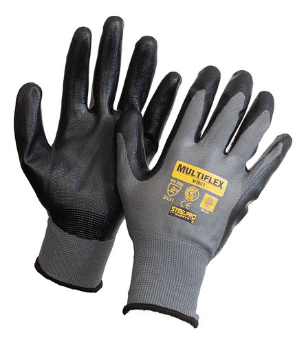 Guantes Multiflex Nitrilo Para Mecánico Similar Ultrane 553 0