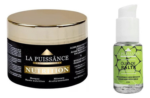 Mascara Nutrición Argan 250ml La Puissance + Oleo Palta 0