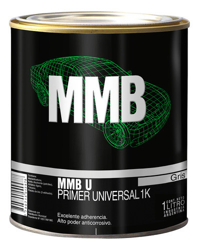 Fondo Automotor Mmb Primer Universal 1k 0,90 Lt. 0