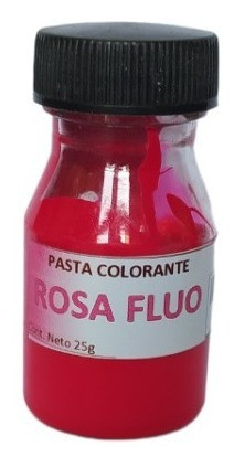 Pasta Colorante Para Resinas Pigmento Rosa Fluo 25gr 1