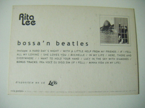 Postal Rita Lee - Bossa ´n Beatles 1