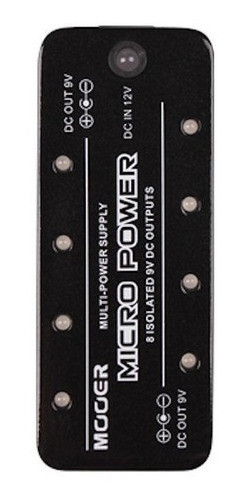 Fuente Mooer Micro Power 8 Conexiones 9v 300ma Para Pedales 0