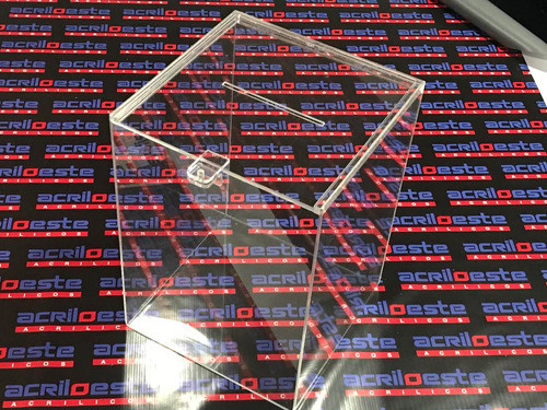 Urna Acrilico Sorteo Buzón Sugerencias Rifa 30 X 30 X 30 Cm 0