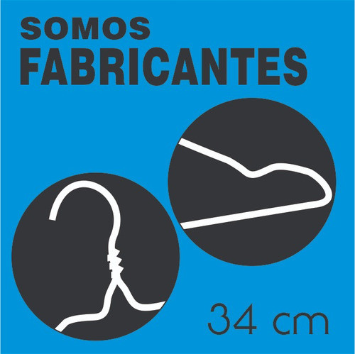 Perchas De Alambre Forradas Reforzadas X250 - Color Negra 1