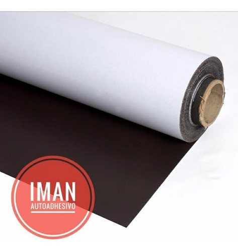 Rollo Plancha Imán Con Adhesivo 5 Mts X 61cm Lamina 0.3 Mm 1