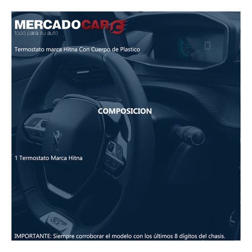 Termostato Peugeot 206 1.4 Nafta - Hitna - 2008 1