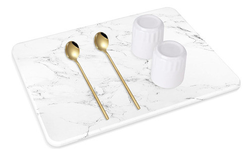 Alfombrilla Absorbente Rápida Para Secar Platos 40x30 Cm 0