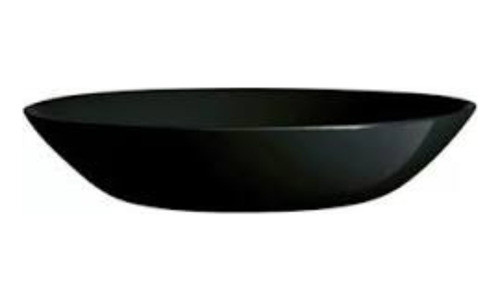 Plato Hondo Vidrio Templado - Negro 0