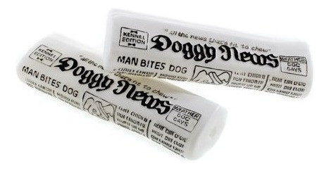 Periódico Con Chifle Juguete Para Perro Goma 16cm 1