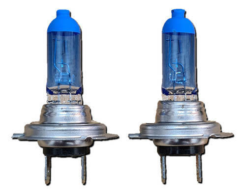 Kit De Lampara Halógena Blue Visión H7 12v 55w Blanco Frio 0
