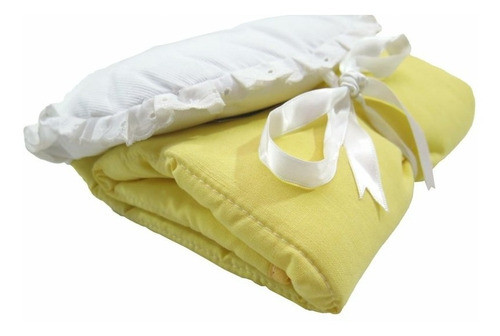 Cambiador Plegable Amarillo Con Broderie Y Lazo 1