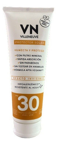 Protector Solar Villeneuve Vn Humecta Protege Fps 30 X 250g 0